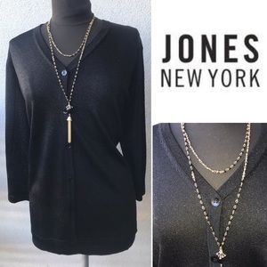 Black Shinny Cardigan